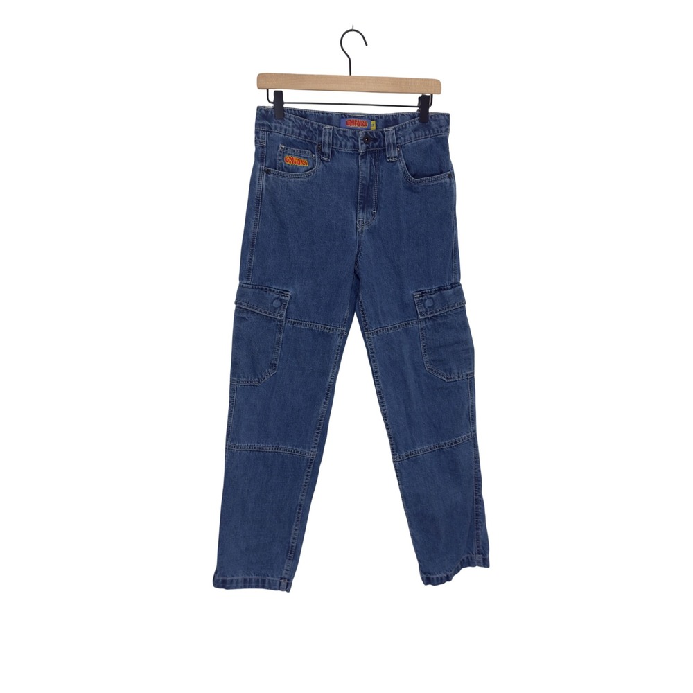 Empyre Cargo Jeans Loose Fit Medium Wash‎ Skater Streetwear Denim Size 29